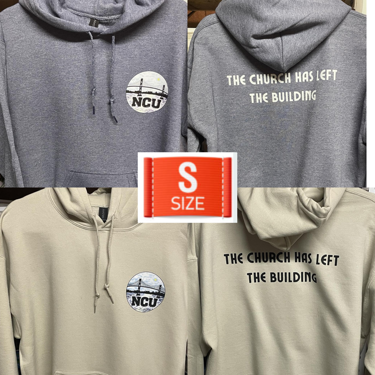 NCU Logo Hoodie Size Small